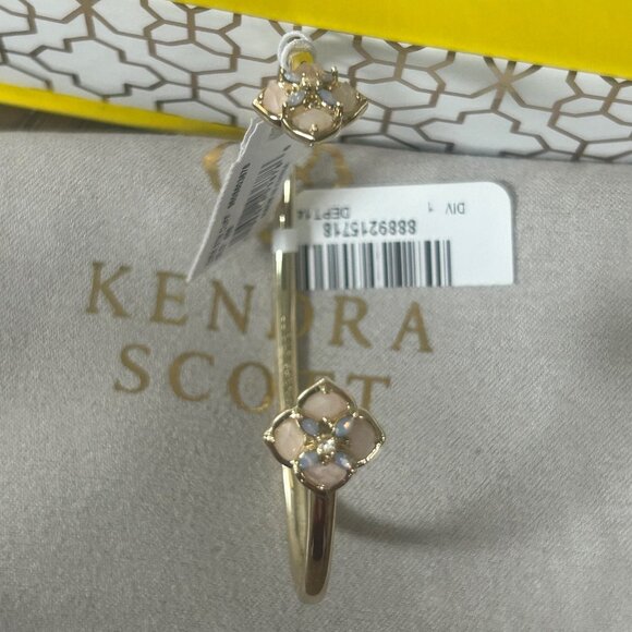 Kendra Scott DIRA Stone cuff bracelet PINK nwt - Picture 6 of 10